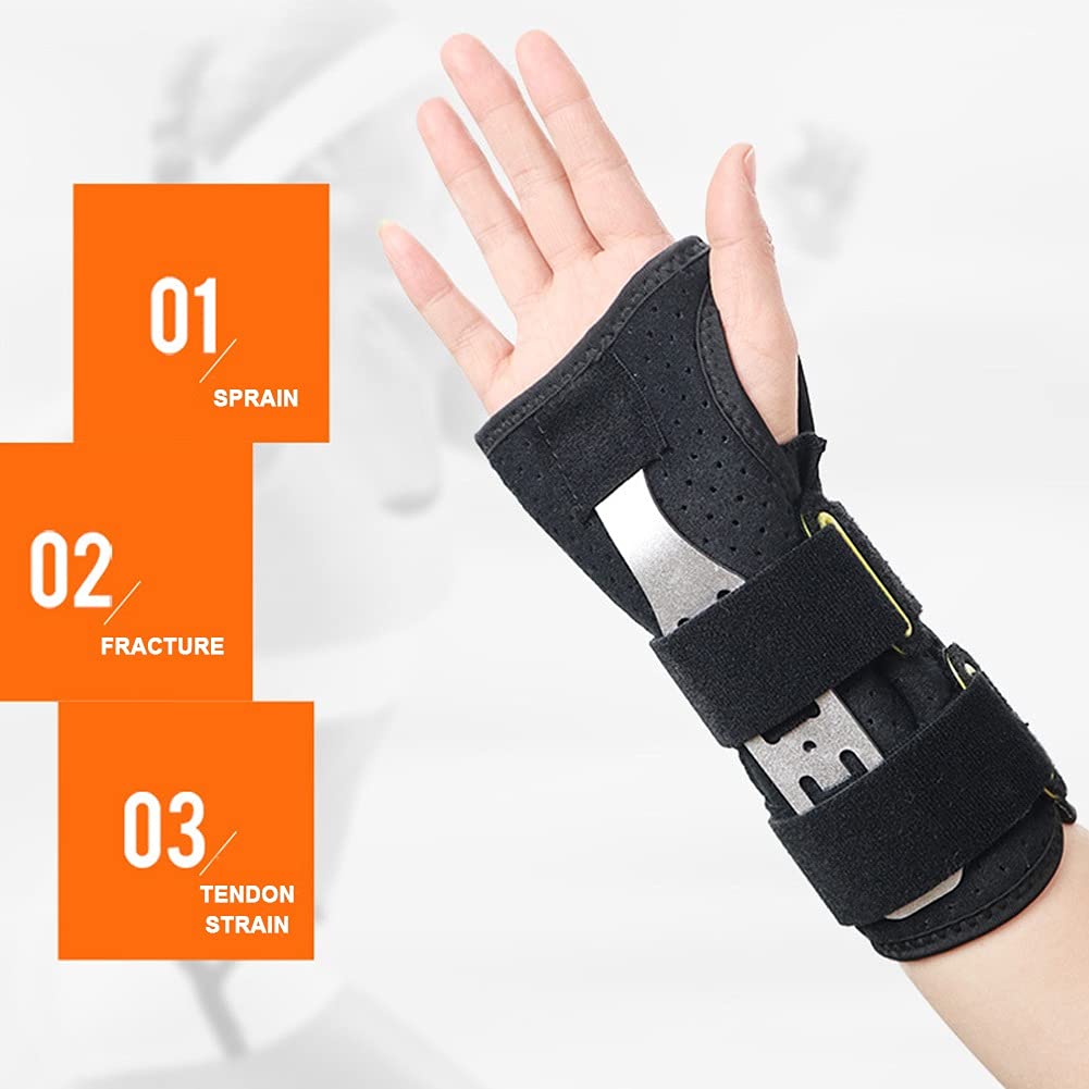 Muñequera de compresión Manga de Soporte de Mano Ajustable Férula de sueño Nocturno Transpirable para Lesiones Deportivas Inestabilidad Articular Túnel carpiano Artritis Tendinitis Unisex (Color :