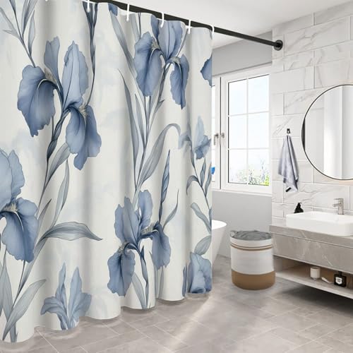 Rideau douche 180x200cm étanche en polyester pour éviter les inondations - 4