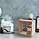 SUPERFINDINGS Zusammengebauter Puppenschrank Aus Holz 18x8x17.8cm PuppenhausKleiderschrank Mit 2 MiniaturSchubladen Und 8 kleinen Kleiderbügeln PuppenhausMöbelzubehör