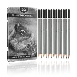 Mr. Pen- Sketch Pencils for Drawing, 14 Pack, Drawing Pencils, Art Pencils, Graphite Pencils, Graphite Pencils for Drawing, Art Pencils for Drawing and Shading