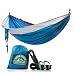 2 Person Camping Hammock by Emerald Mountain - Double Portable Hammock for Outdoor Use, Hiking, Backpacking, Travel, Sleeping, Survival Kit - Parachute Nylon, Snag-Proof Carabiners, 6 Gear Loops