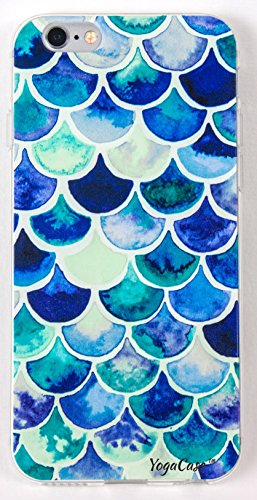YogaCase InTrends Phone Case, Compatible with iPhone 5c (Blue Scales)