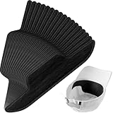 Janmercy 100 Pcs Hat Sweat Liner Shields Absorbing Pad Prevents Stains Protector Bands for Baseball Golf Cap Men Women(Black)