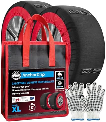 Eurocali Cadenas de Nieve Textiles Coche Homologadas EN 16662-1 T...