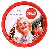 Maße: (HxØ) 4x33cm Coca-Cola Tablett, 33x4cm, Vintage