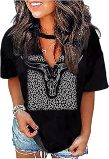 Tennessee Whiskey Shirts for Women Country Music T-Shirts Hollow Out V Neck T-Shirt Womens Keyhole Neck Tops