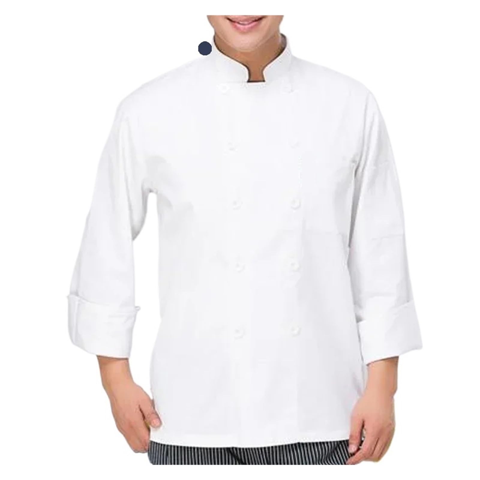 Giacca Chef Uomo Gli Chef dei ristoranti degli Hotel Indossano Abiti da Lavoro a Doppio Petto a Maniche Lunghe e Scarpe Cuoco for Uomo. Scarpe(XL)
