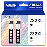 232XL Black Ink Cartridges for Epson Printer Remanufactured for Epson 232XL Ink Cartridges Combo Pack for Expression Home XP-4200 XP-4205 Workforce WF-2930 WF-2950 XP4200 WF2950 (2 Black)