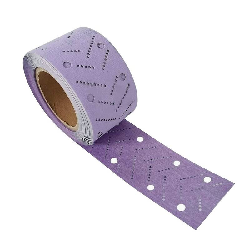 12M 70MM Carta Vetrata Piallata A Mano Affollamento Rettifica A Secco Foglio Abrasivo Strappato A Mano Rotolo Per Levigatrice Rettangolare Lucidatura Auto (240 Grit)