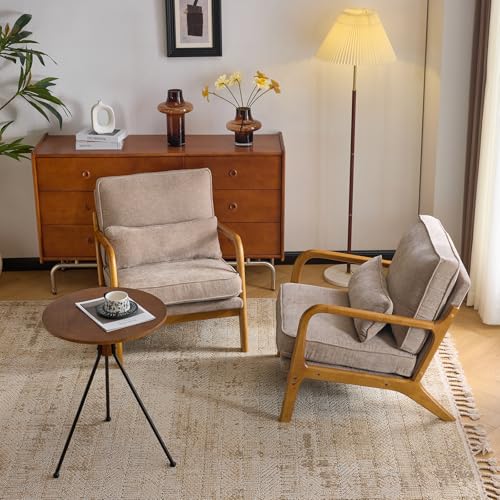 VINGLI Mid-Century Accent Chair Set of 2