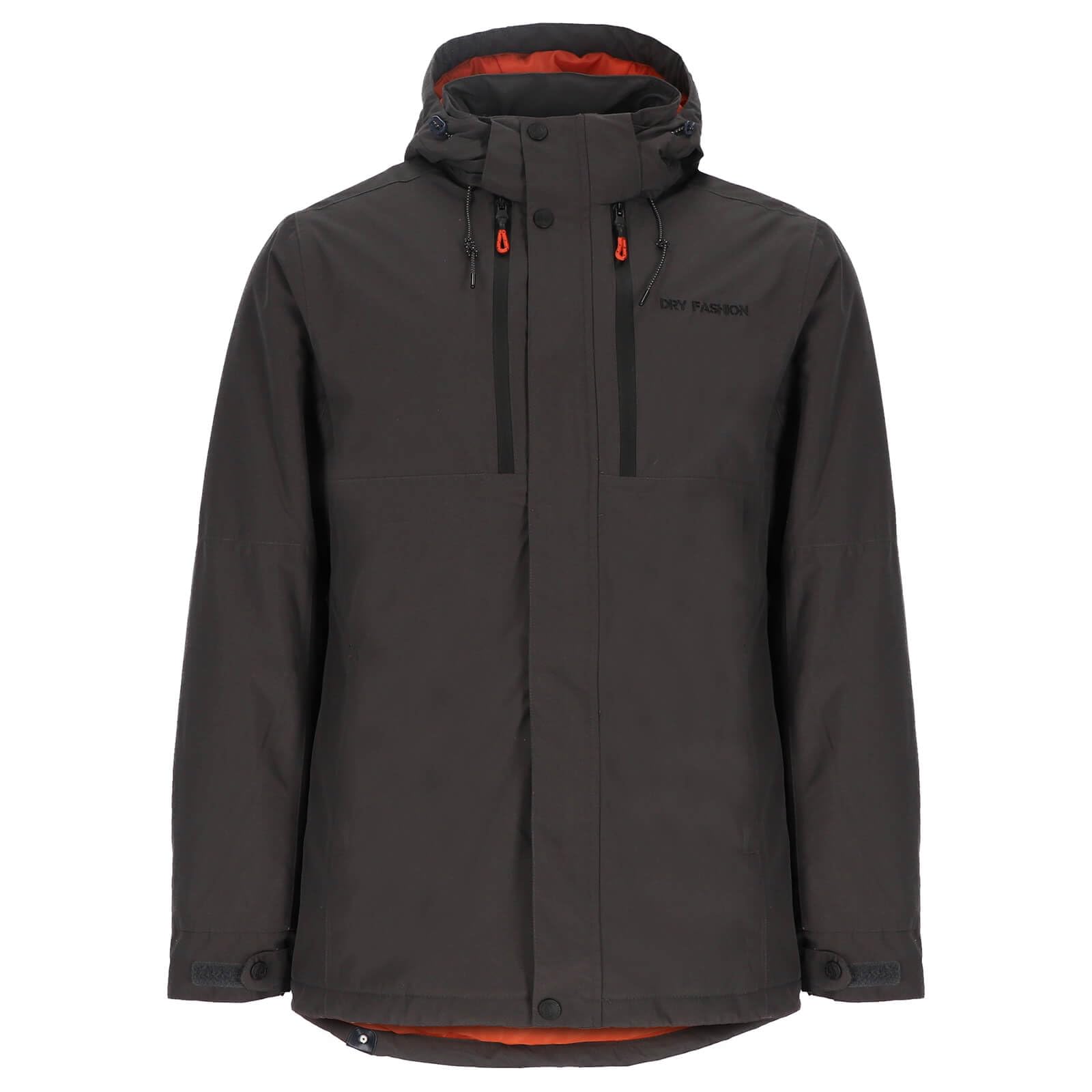 Dry Fashion Herren Funktionsjacke Grönland - Parka Anthrazit, Größe S