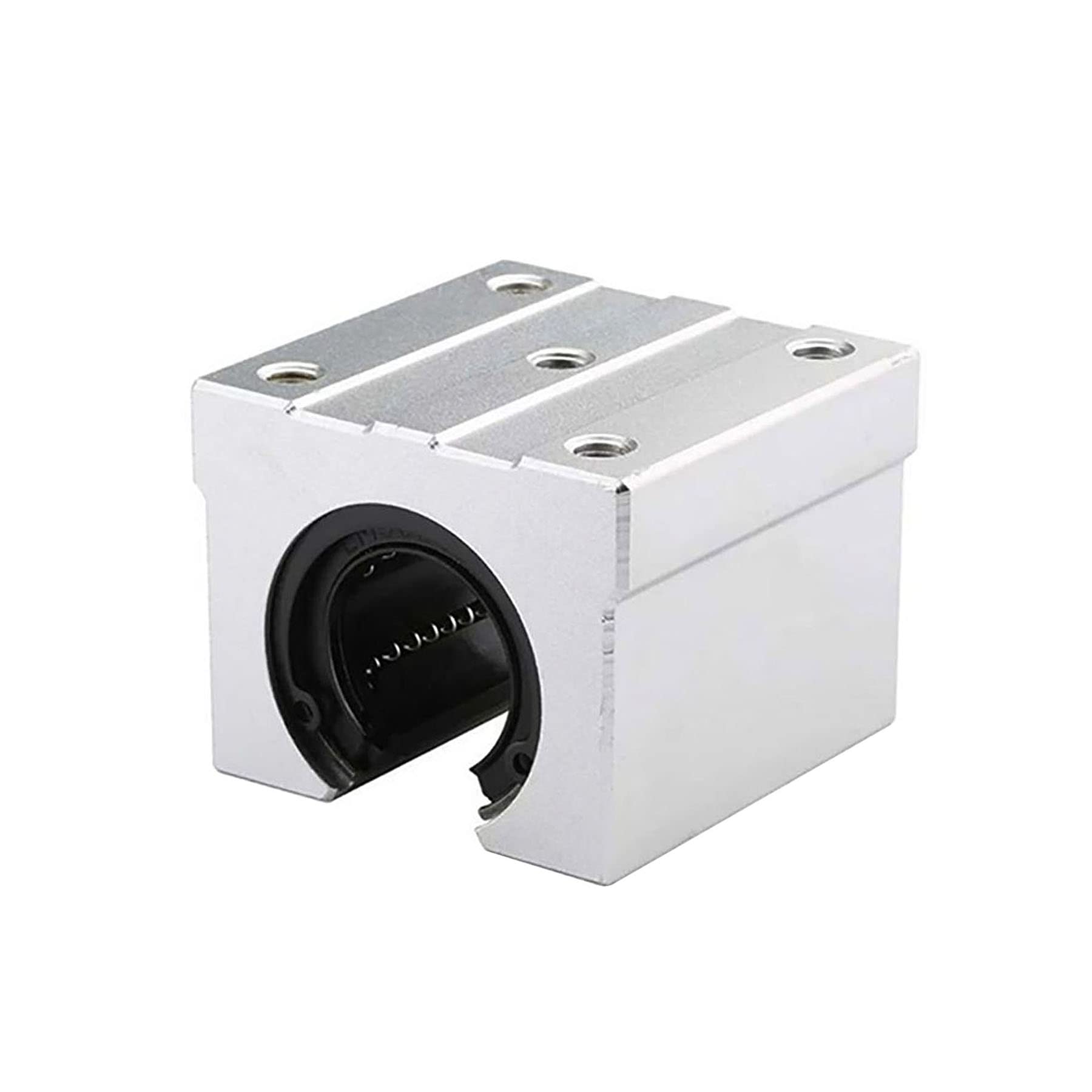 Lot de 4 roulements linéaires en aluminium SBR20UU - 20 mm - Pour rails linéaires - Pour routeur linéaire - SBR20 CNC