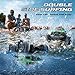 DEERC BG028 Amphibious RC Monster Truck/Boat, IPX7 Waterproof Remote Control Car W/Gesture Sensing Control, 2.4GHz 4WD RC Car W/ 360°Rotation,Flowing Light,40mins Play RC Truck Toys for Kids Boys