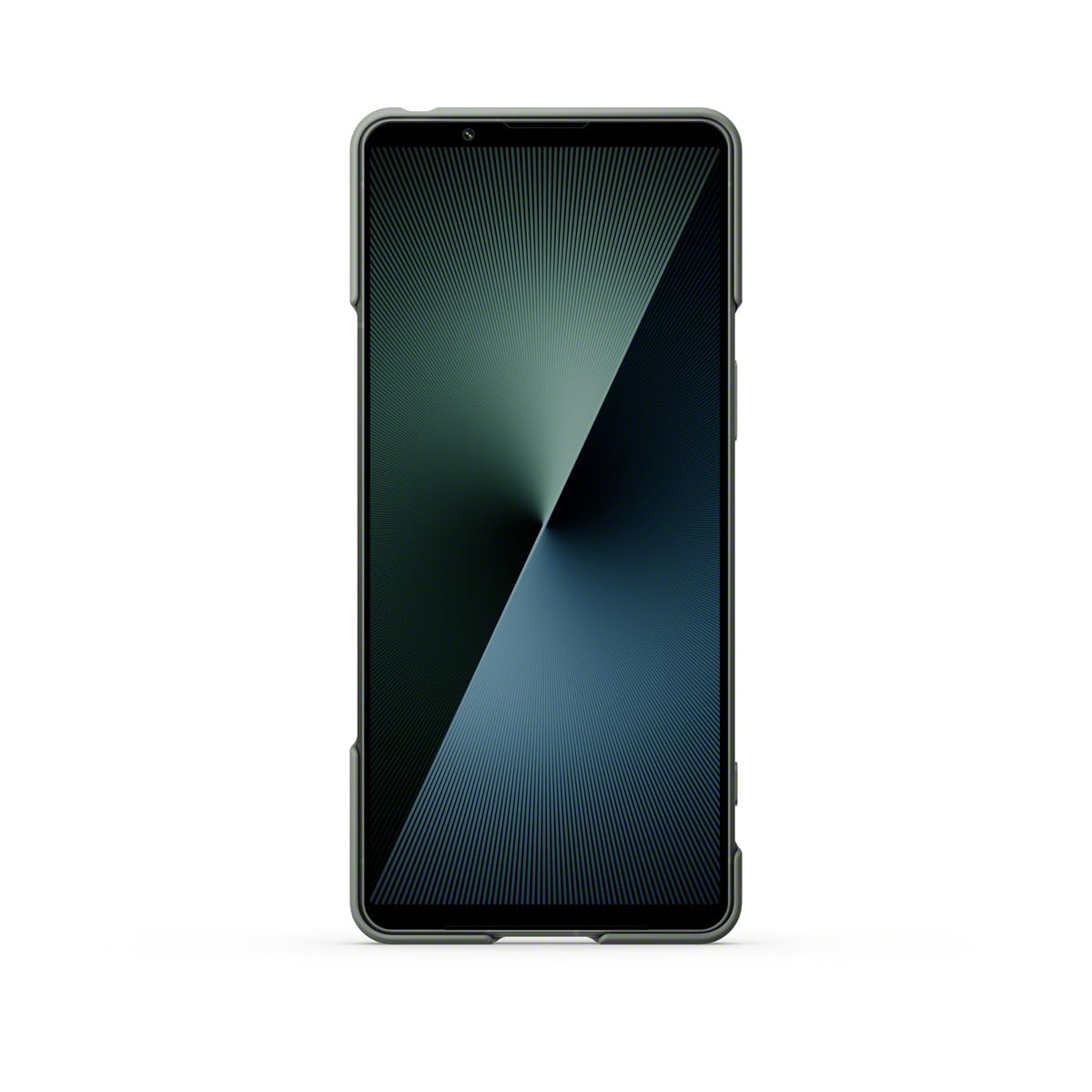 Sony Stylowa osłona z podpórką do smartfonu Xperia 1 VII | Pasek zapobiegający | Uniwersalna podpórka i nowy pasek z pierścieniem z myślą o wygodzie i lepszej ochronie, Zieleń mchu