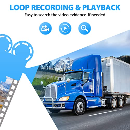 Image of eRapta HD 1080p Backup Camera System Kit,10-inch Reversing Monitor with Quad Split Recording IP69 Waterproof, Rear View Side View Cameras, Backup Camera for RV Truck /Trailer /Tractor /Box /Camper AYX104