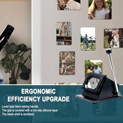 Foto-Magnet-Press-Set für Kühlschrank-Aufkleber, enthält ungiftige Materialien und Sicherheitsschneider, kreatives Heimdekor-Geschenk