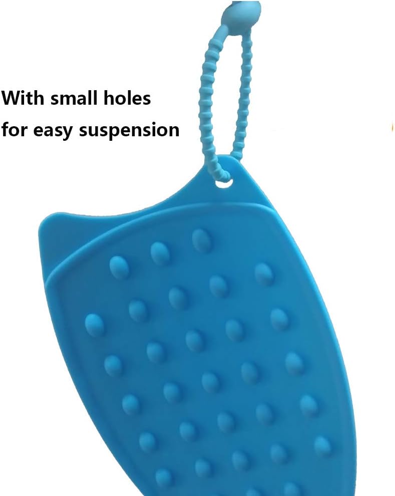Multipurpose Silicone Iron Rest Pad for Ironing Board Hot Resistant Mat,Silicone Heat Resistant Iron Rest Pad (Grey)