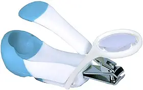 Cortador de unha com lupa - Clingo, Clingo, Azul