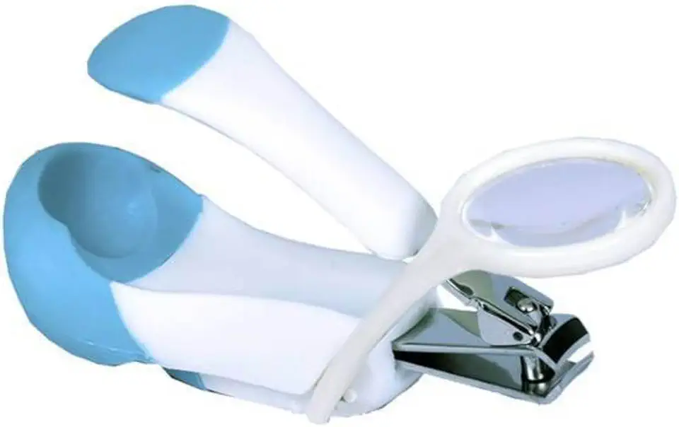 Cortador de unha com lupa - Clingo, Clingo, Azul