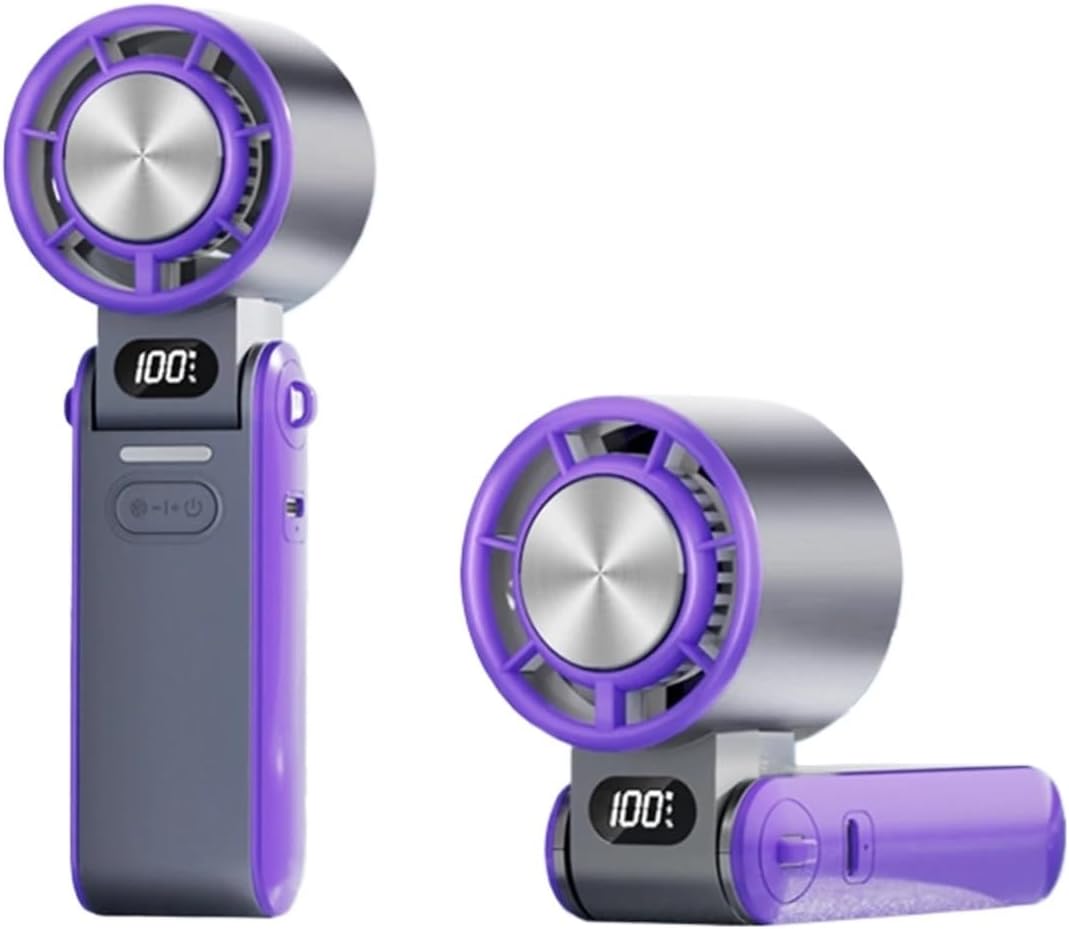 Portable Handheld Fan 3600mAh Rechargeable Personal Fan 100 Speeds Adjustable Hand Fan Pocket Fan Travel/Outdoor/Indoor(3)