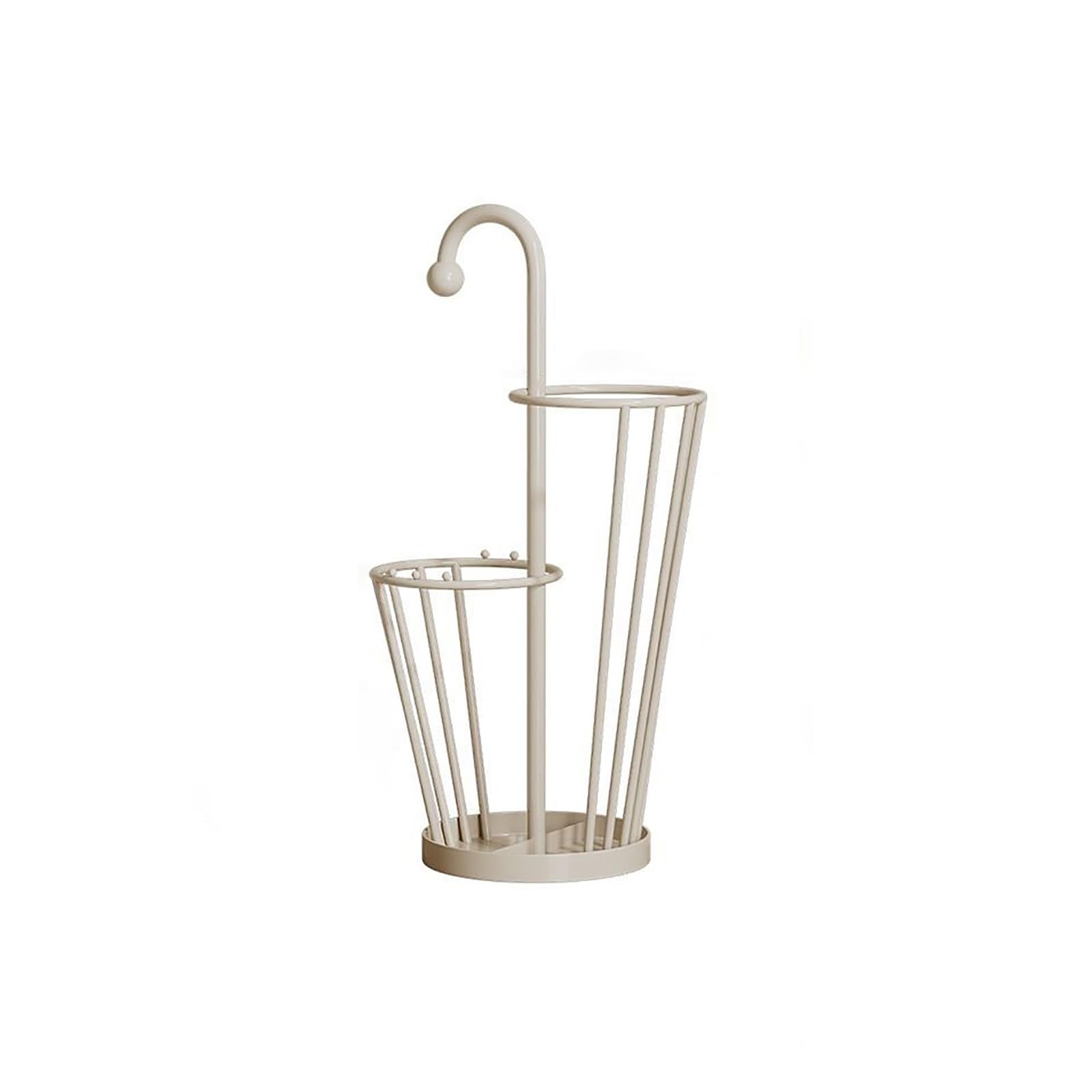 Porte-parapluie gain de place beige pour en finir avec les sols trempés