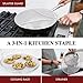 BergKoch Splatter Screen for Frying Pan - 13 Inch Stainless Steel Grease Splatter Guard - Cover Oil Splash when Sizzling Bacon, Cooking Fried Chicken or Popcorn