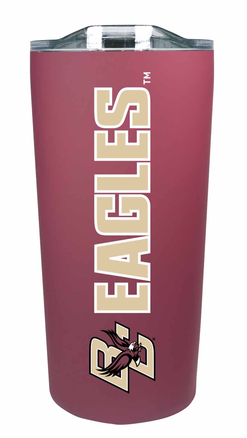 Campus ColorsNCAA Stainless Steel Tumbler perfect for Gameday - 18 oz - Double Walled - Keeps Drinks Perfectly Insulated (Boston College Eagles - Maroon)