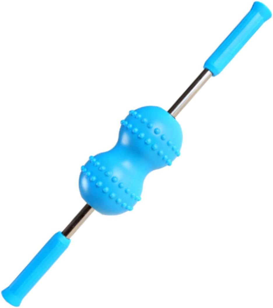 Exceart Neck Back Massage Roller Restore Massage Stick Point Muscle Massage Roller (Blue)