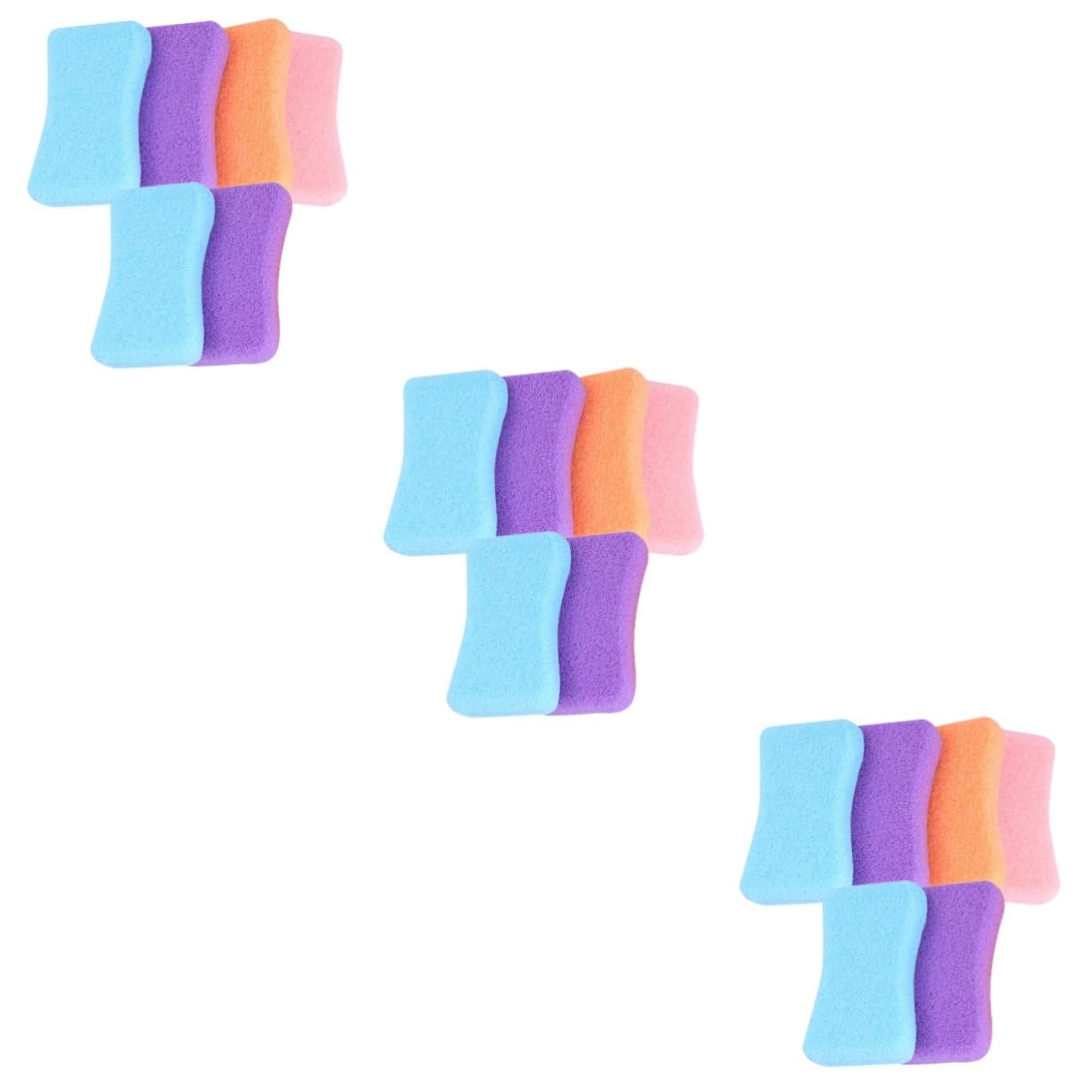 FRCOLOR 18 Piezas Piedra Pómez Raspador De Pies Depuradores De Pies Esponjas Naturales Frotamiento En Casa Esponja Aplicadora De Maquillaje Esponja Natural Hombre Archivo De Pie Cosmético