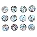 Galaxy Glass Refrigerator Magnets - Heavy Duty (Each Holds 8 Pages) - for Classroom, Office, Kitchen - Original Design - Pack of 12
