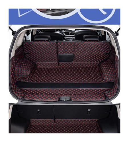 Tapis de coffre de voiture pour Nissan Ariya FE0 finition haut de gamme Black Red - 2