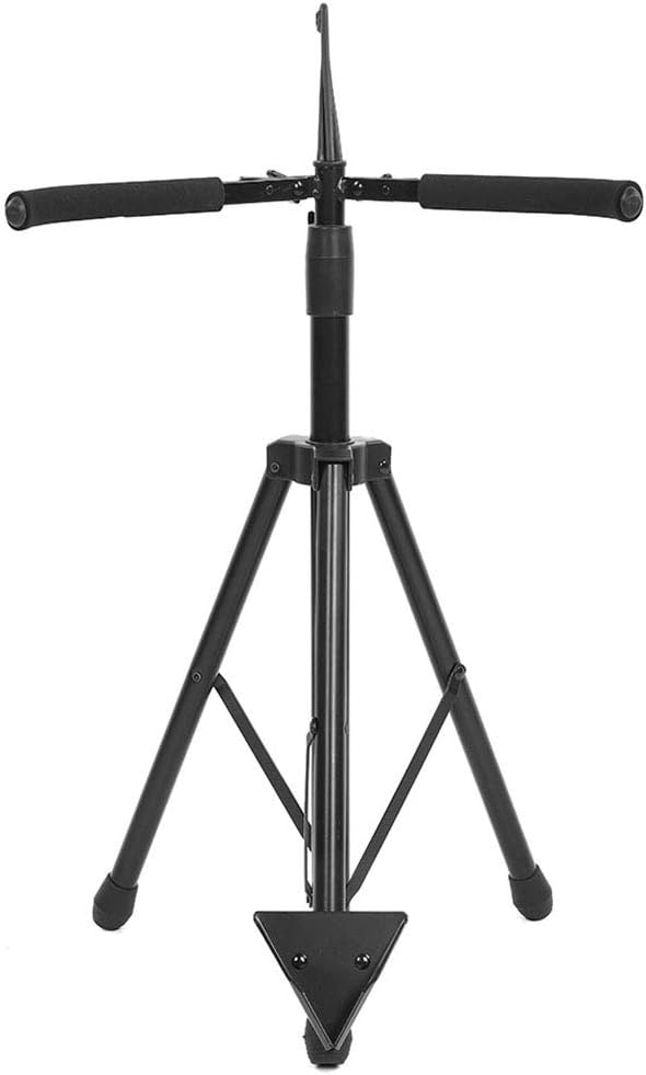 Alomejor Adjustable Cello Stand, Cello Foldable Tripod Support Stand with Non Slip Pads for Practice and Performance