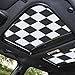 TOMALL Car Sunroof Shade Cover Compatible with Mini Cooper R56/F56/R60/F54/R55/F55 Car Accessories Foldable Anti-UV Ray 2Pcs Sun Shade Roof Trim for Countryman Clubman All Years Accessories(Checkered)