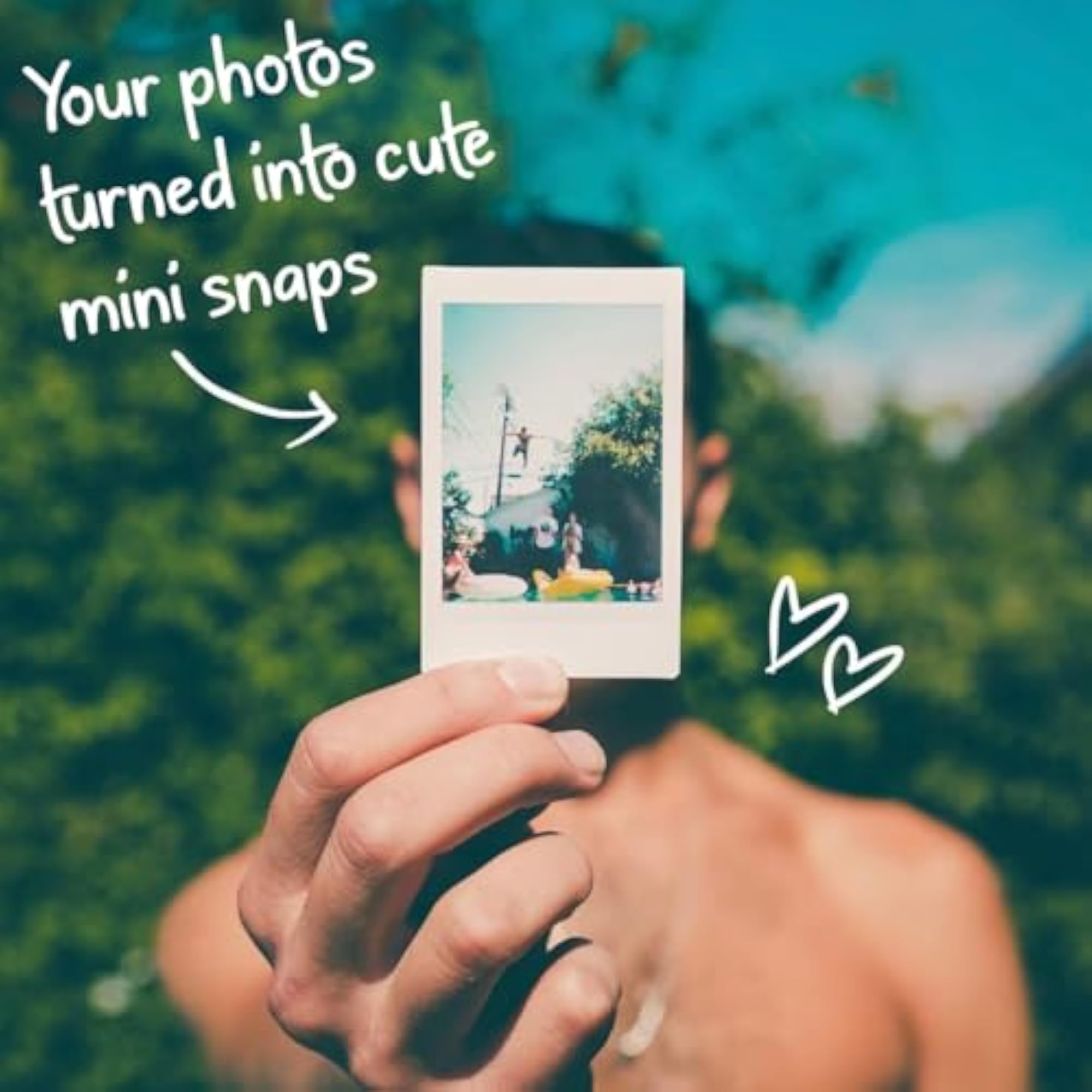 50 Personalized Mini Photo Prints on 330 GSM Matte Paper