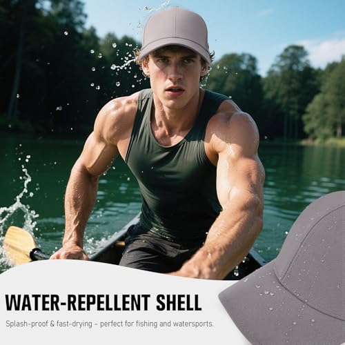 Image of AOPREL Baseball Cap Breathable Mesh Golf Hat Quick Dry Adjustable Baseball Hats for Men and Women Sport Running Workout