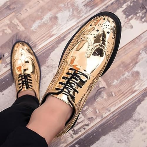 Men's Formal Oxford Shoes Wedding Dress Slip-On Driving Shoes4