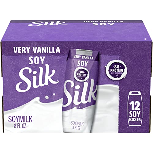 Silk Shelf-Stable Soy Milk Singles, Very Vanilla, Dairy-Free, Vegan, Non-GMO Project Verified, 8 oz. (Pack of 12) - Thumbnail 2
