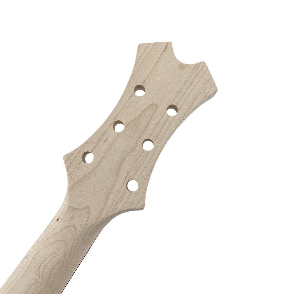 Kit fai da te per chitarra elettrica Conboxus stile X con corpo e manico solidi, kit chitarra elettrica a 24 tasti da 648 mm set completo di accessori per chitarra per principianti regalo per liutaio