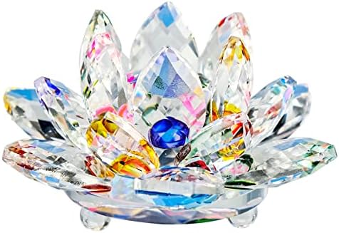 Porte-bougie Fleur De Lotus En Verre Cristal - Décoration Maison Art Nouveau