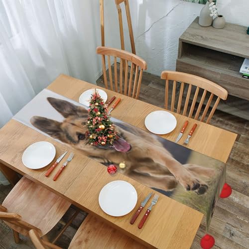 Chemin de table en lin anti-pli imprimé pour protéger et décorer - 8