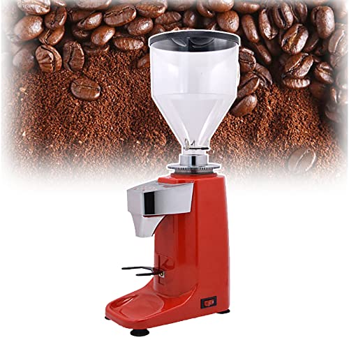 VOYADE Macinacaffè Commerciale Professionale, Macinino per caffè Espresso Industriale Industriale, Display della Temperatura Intelligente, Macinazione Criogenica,Red
