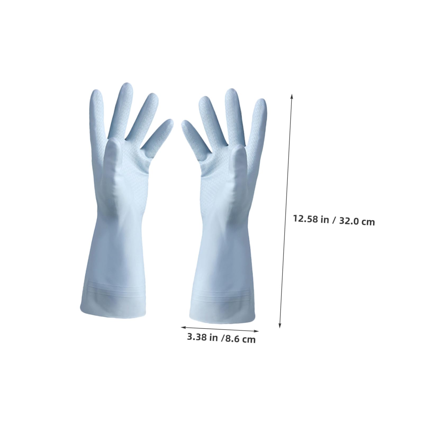 PACKOVE 6 Paia Guanti per Cucinare Impermeabili in PVC Riutilizzabili Guanti per Lavare Piatti Antiscivolo e Bucato