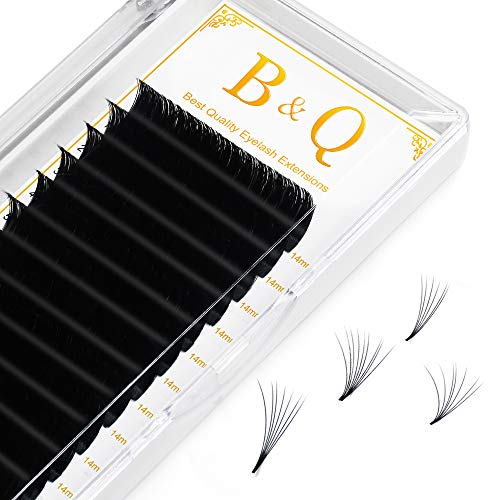 1 Tray Volume Lash Extensions .03 .05 .07 Easy Fan Volume Lashes C D Curl Flowering Lash Extensions 10-25mm Length Mega Volume Lash Extensions(D-0.05, 19 mm)