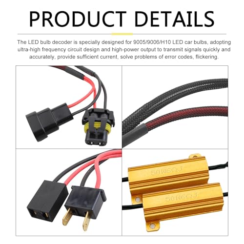 Kit Resistor LED 9005/9006 para Automóvil 2 Piezas miniatura 5