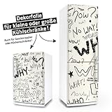 posterdeluxe Kühlschrank- & Spülmaschinen-Aufkleber - Question - Geschirrspüler Folie Sticker Dekorfolie Möbelfolie Klebefolie