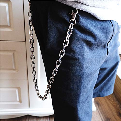 Juland Alloy Wallet Chain Hip Hop Key Chain Biker Trucker Keychain Waist Jeans Chain Motorcyle Punk Pants Trousers Gothic Heavy Duty Rock Pocket Chain with 2 Lobster Clasp - Thumbnail 6