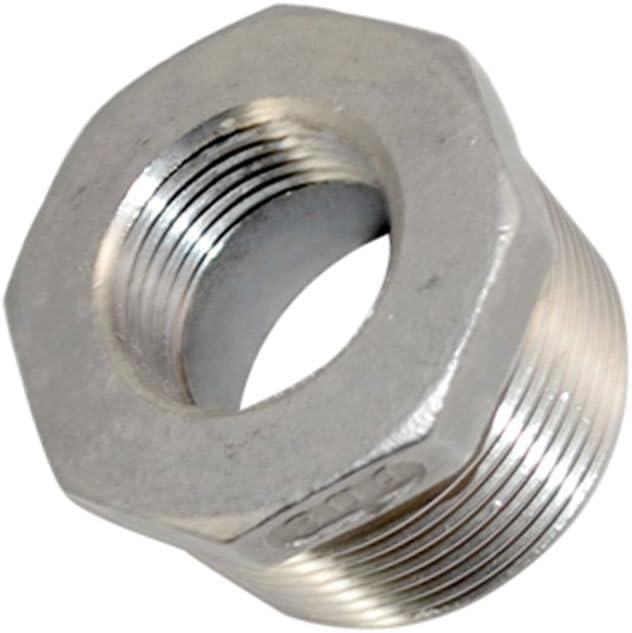 Stainless Steel 1-1/4" Male x 3/4" Female Thread Reducer Bushing Pipe Fitting, Adapter, SS 304 NPT