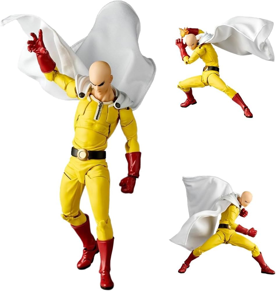 Zhongkaihua Saitama Figure Saitama Action Figure 15CM PVC Model Christmas Home Desk Ornament Birthday Collection Halloween Decoration Gift For Adult