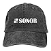 Sonor Drumsdistressed Baseball Cap Solid Color Adjustable Vintage Unisex Versatile Washed Dad Hat