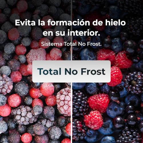 Cecotec Frigorífico Combi Bolero CoolMarket Combi 250 Dark E. Clase Energética E Frigorífico Combi Inox Oscuro 180X55Cm, 250L, No Frost, Multi Air Flow Y Cajón Humidity Box - imagen 5